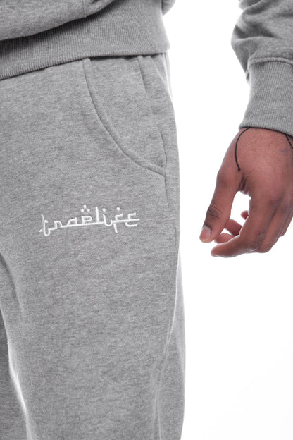 Traplife Gray Pants - White Logo