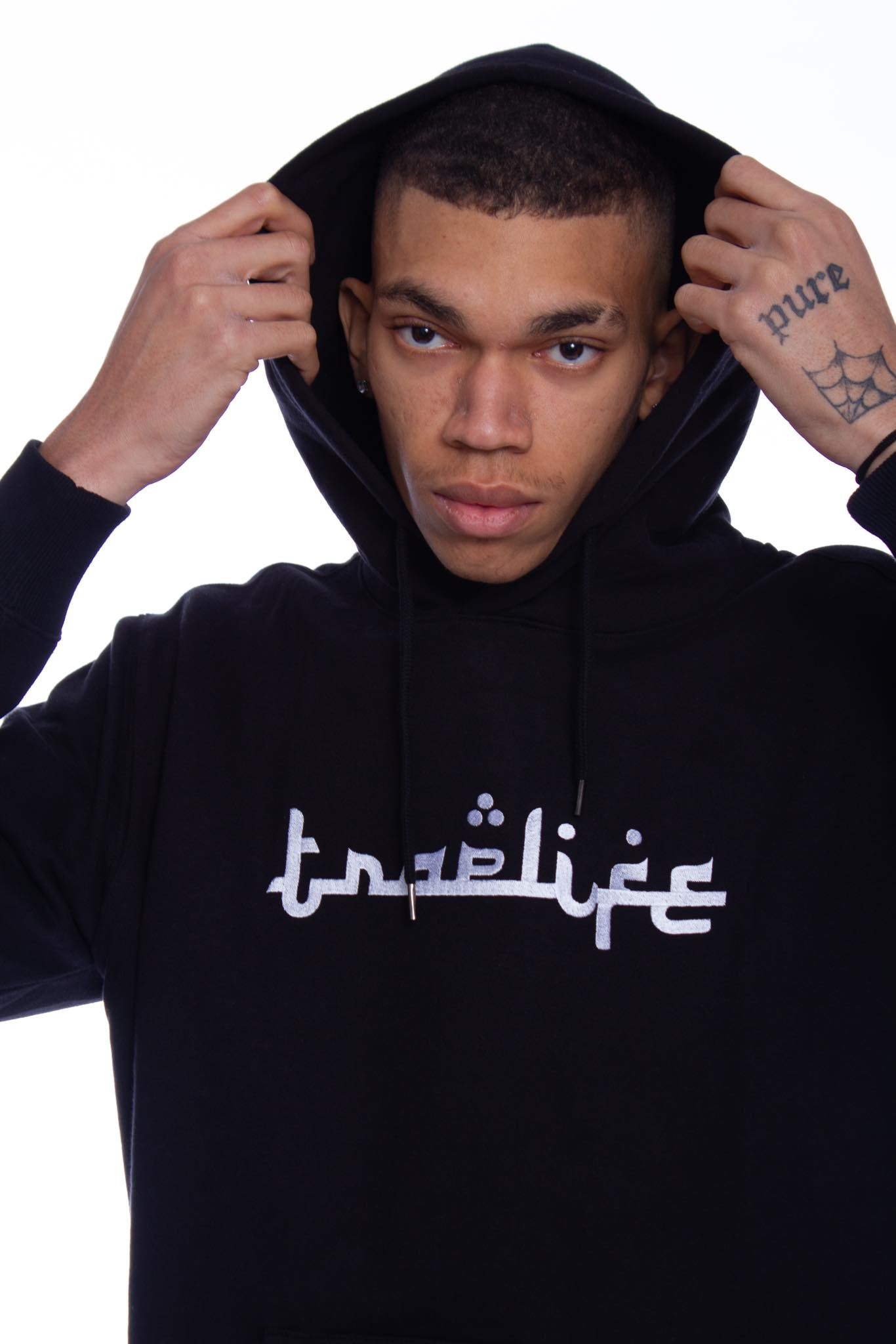 Traplife Black Hoodie - White Logo