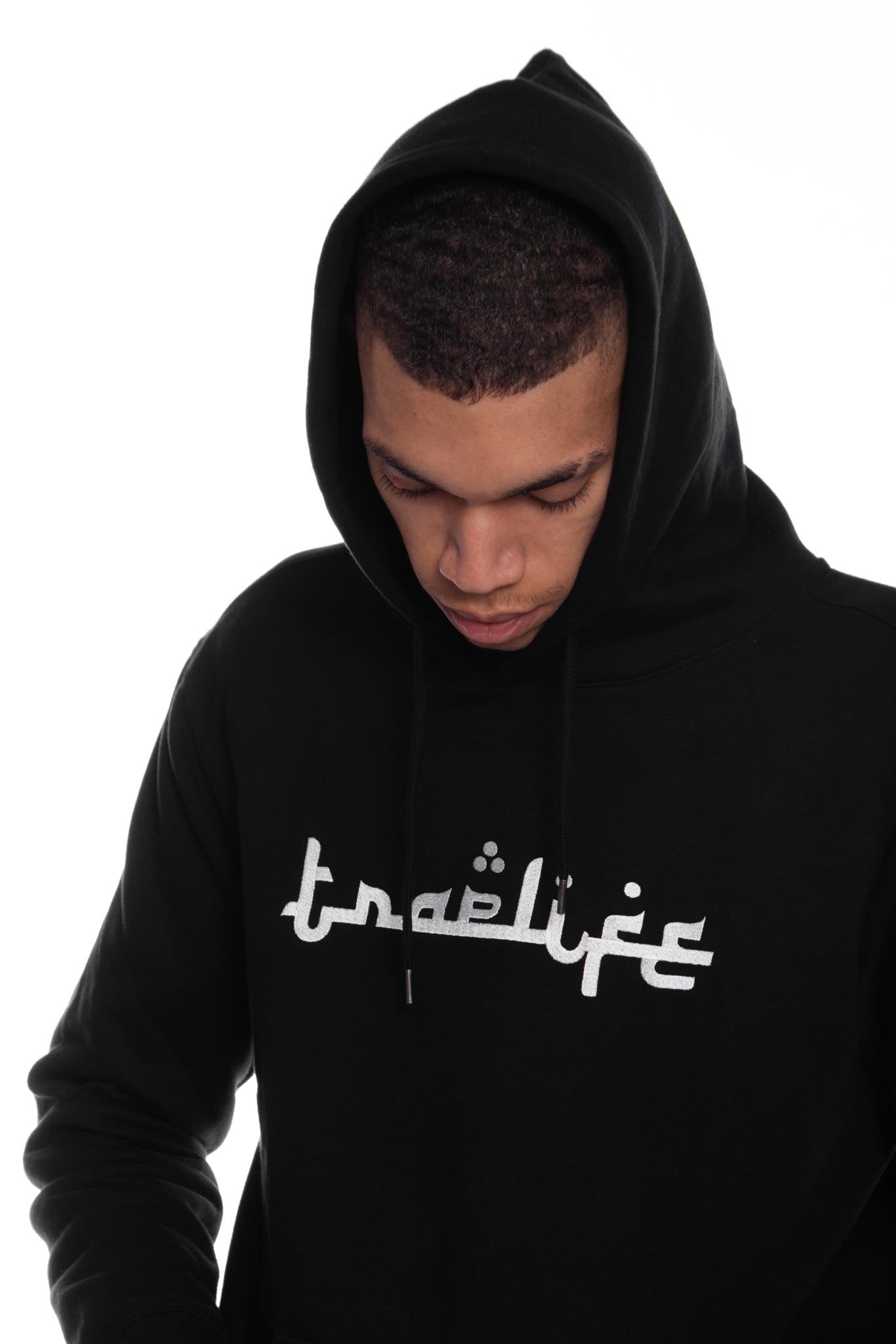 Traplife Black Hoodie - White Logo