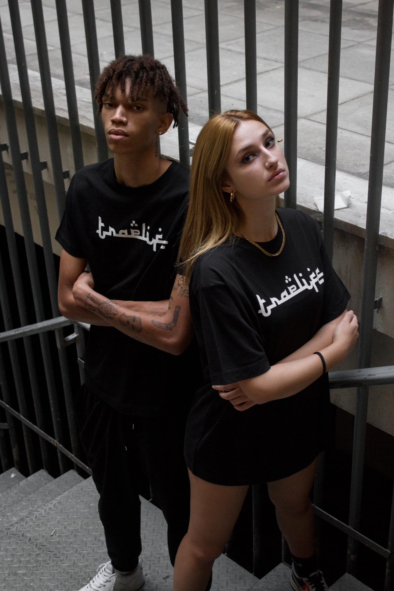 Traplife Black T-shirts - White Logo