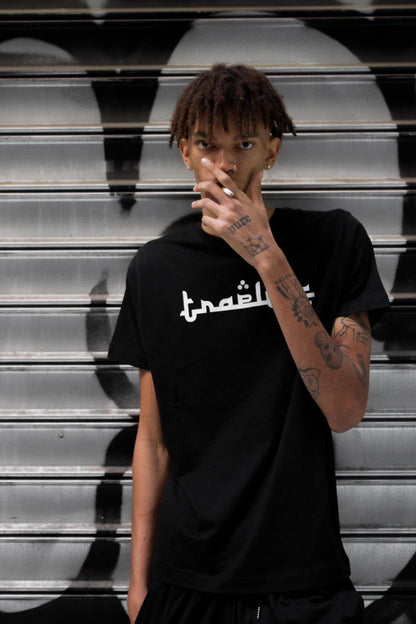 Traplife Black T-shirts - White Logo