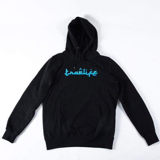 Traplife Black Hoodie-Blue Ice Logo