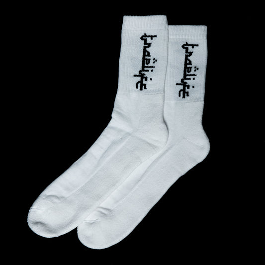 White Socks - 2 Side Logo